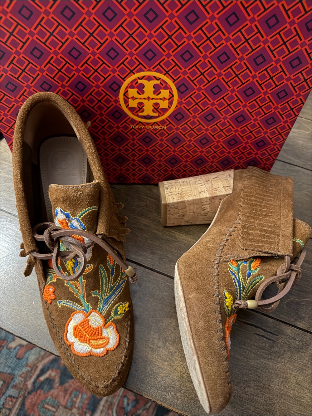 Tory Burch Huntington Fringe Bootie - Picture 2 of 5